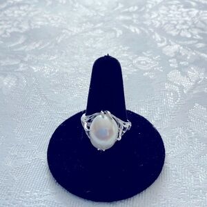 Daniel K Vintage Sterling Silver Pearl Ring